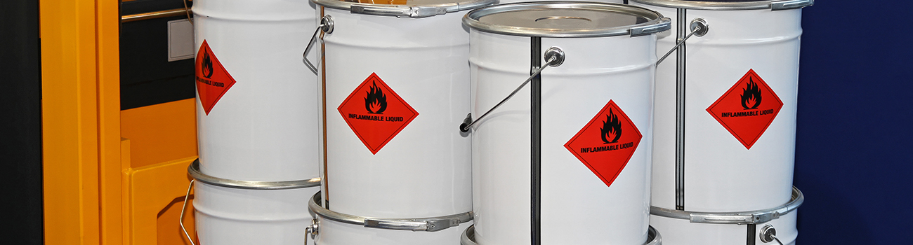 Flammable liquid storage containers