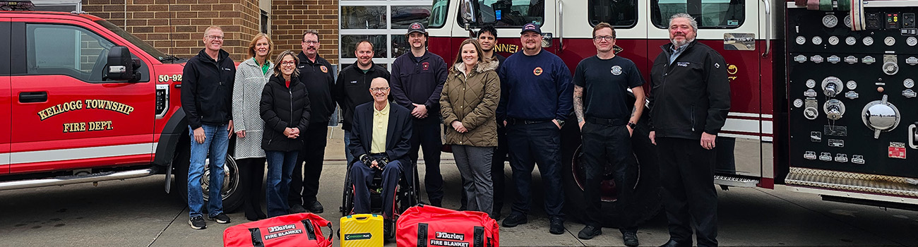 Fire blanket donation