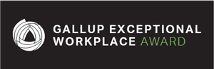 Gallup Exceptional Workplace Award logo