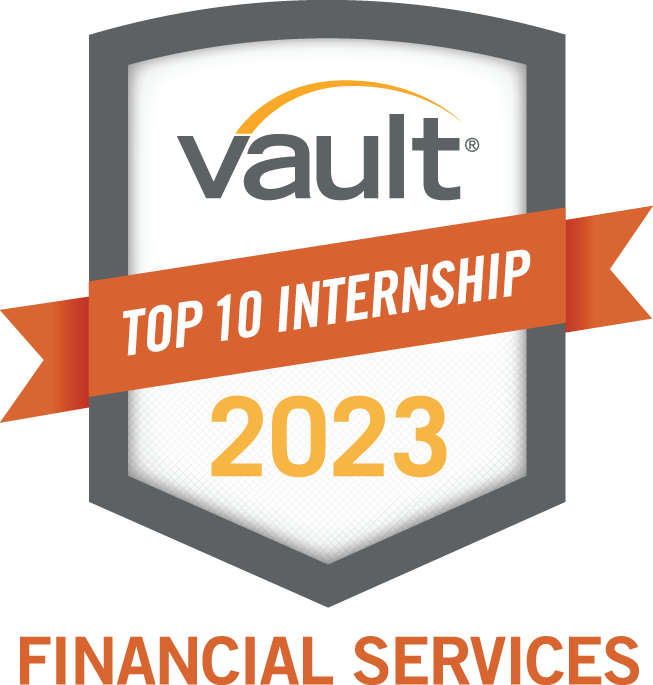 Vault #2 ranked internship for financial services