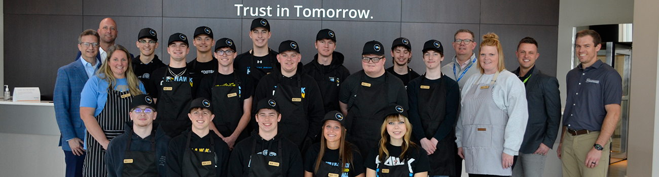 Local students provide coffee for event