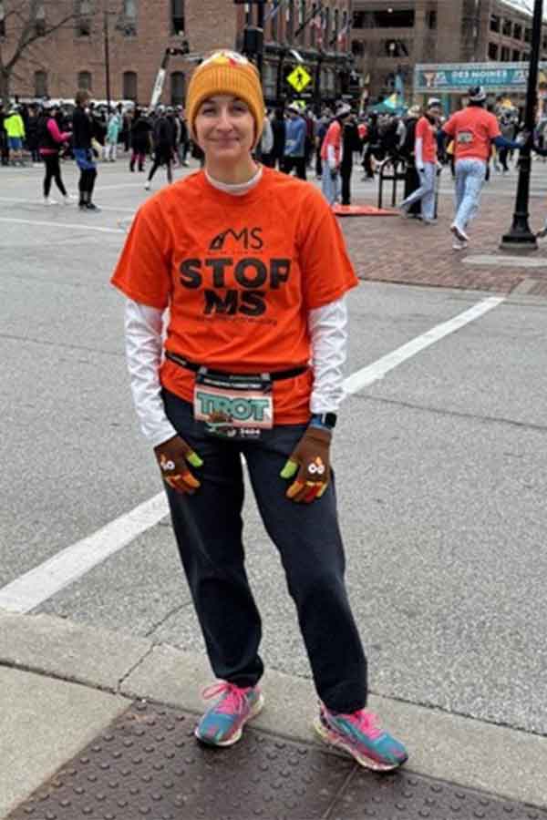 Michelle at a race